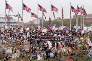 Hands Off! rally, Washington DC, The Guardian 5 April 2025