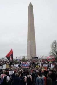 Hands Off! rally 5 April 2025, Washington DC, photo in The New York Time