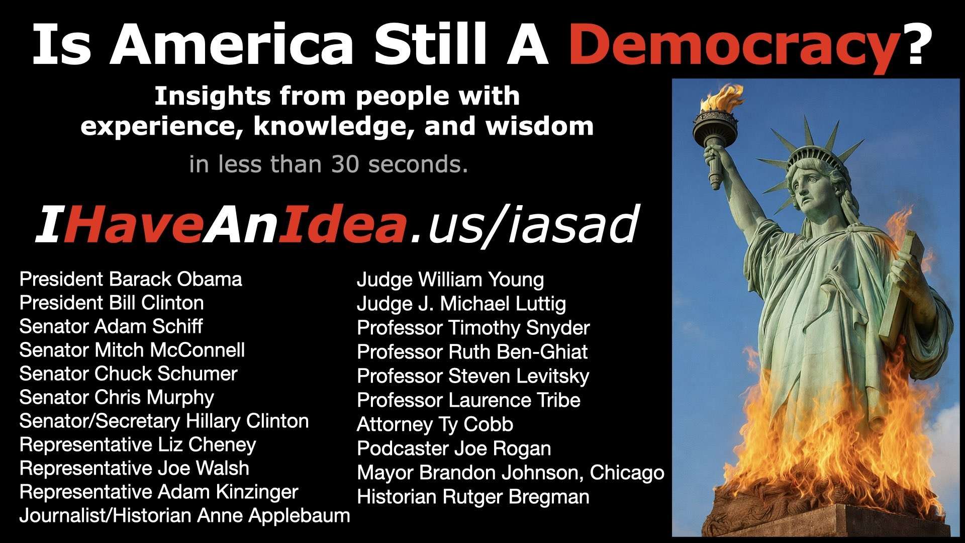 Is America Still A Democracy? ‣ I Have An Idea